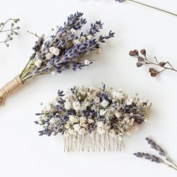 60g Dried Lavender & Baby Breath Bundles 100% Natural Bouquet Home Decor Wedding - Picture 10 of 13